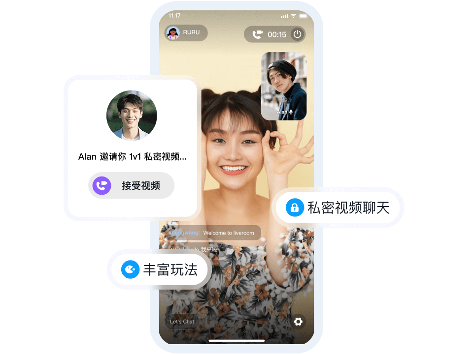 秀场转 1V1 私密房