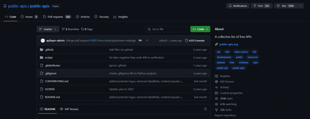 GitHub – public-apis