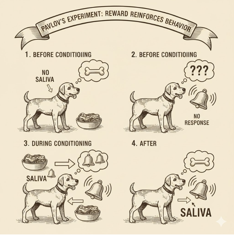 巴甫洛夫的经典条件反射实验
