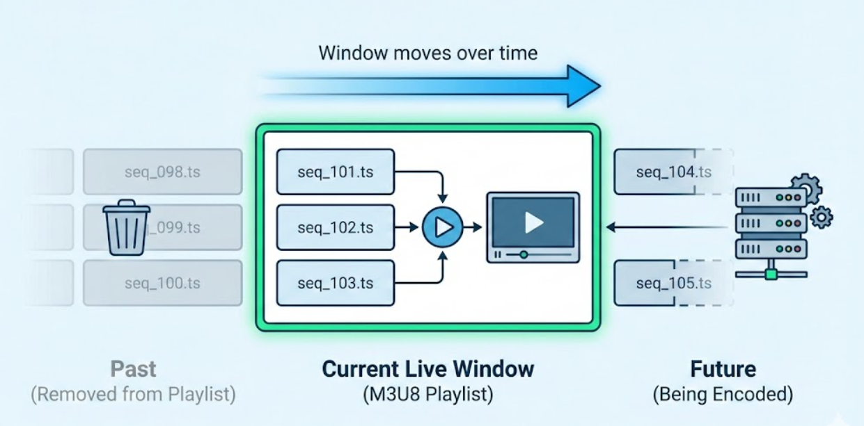 直播 M3U8 的滑动窗口机制