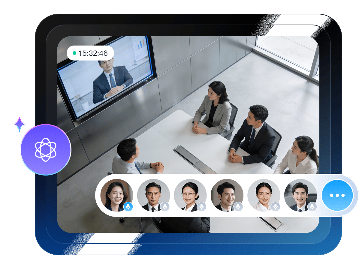 <div class="open__tt">新一代企业级音视频会议底座</div>
政企智能云会议引擎