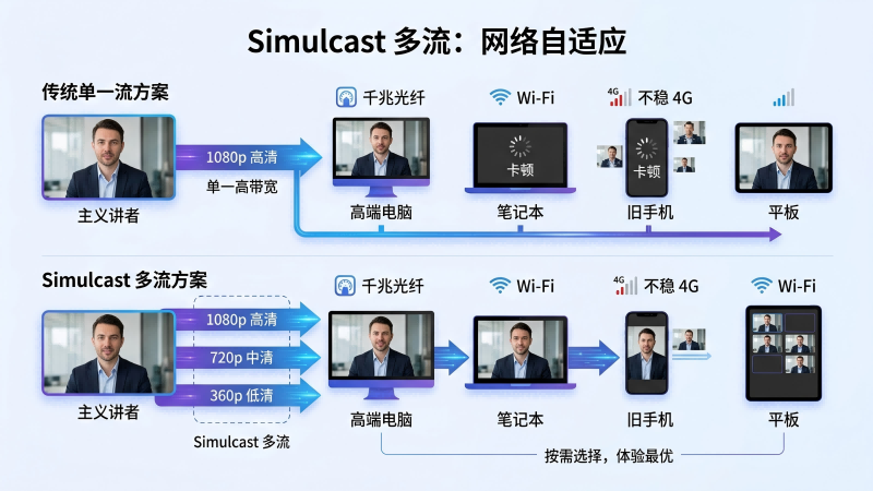 什么是Simulcast多流传输