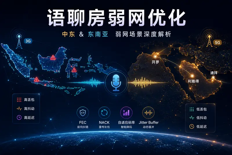 出海语聊房弱网怎么解决