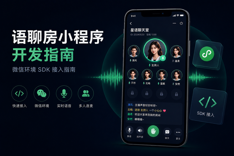 语聊房小程序怎么开发