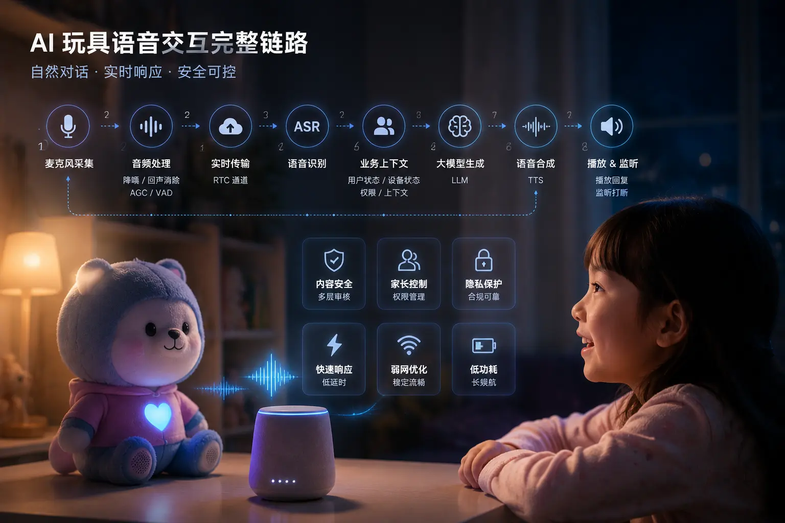 AI玩具语音交互完整链路