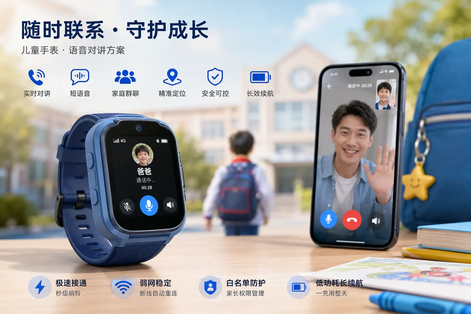 儿童手表语音对讲怎么做